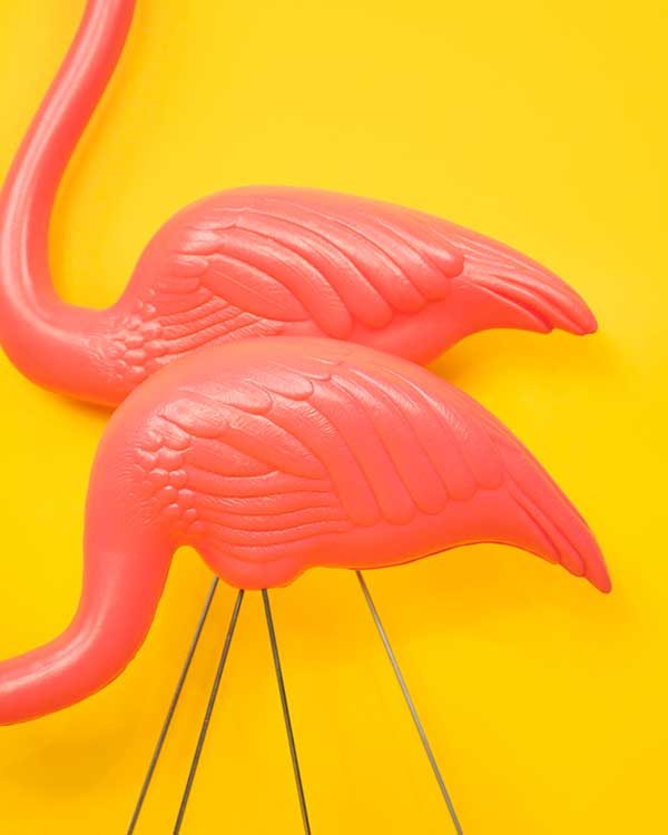 Plastic Garden Flamingos