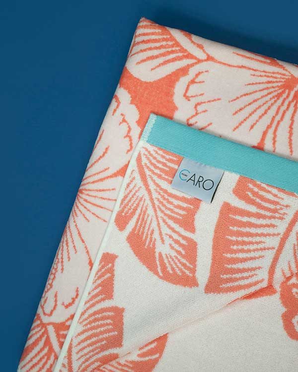 Tropical printed beach towel
