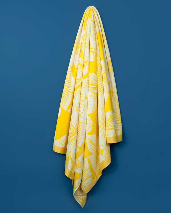 Tropical printed beach towel