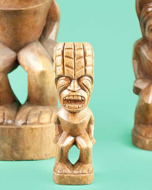 Hand carved wooden tiki - Kanaloa