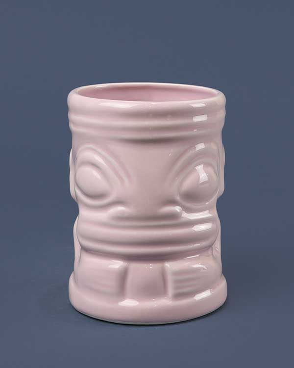 Ceramic marqui marq tiki mug pink