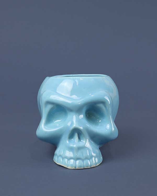 Ceramic Skull Tiki Mug