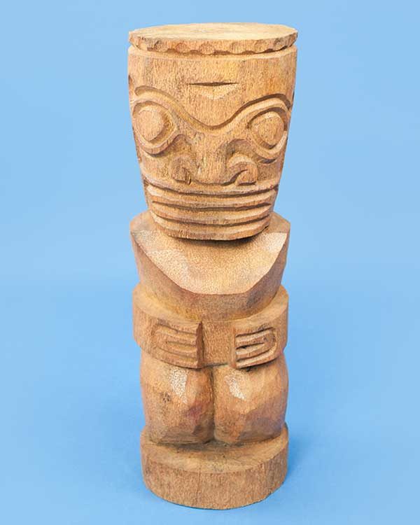 Carved wooden Tahitian Tiki
