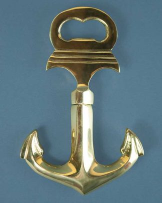 Nautical Brass Anchor Bottle Opener and Corkscrew