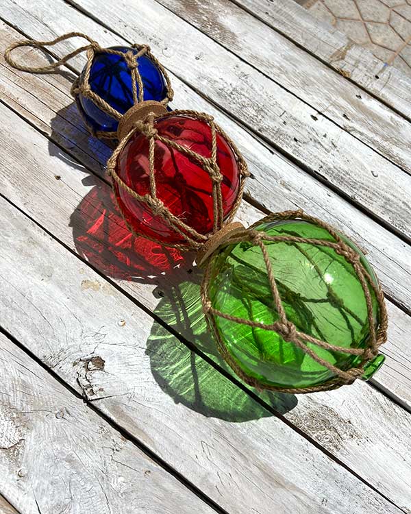 TRIPLE NAUTICAL FISH FLOAT STYLED ON DRIFT WOOD TIMBER WEB 2