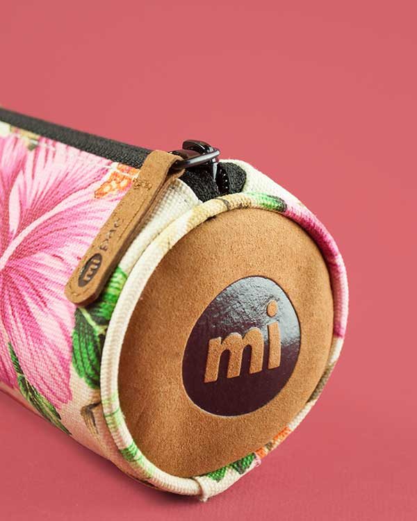 Tropical Hibiscus Print Make Up Bag