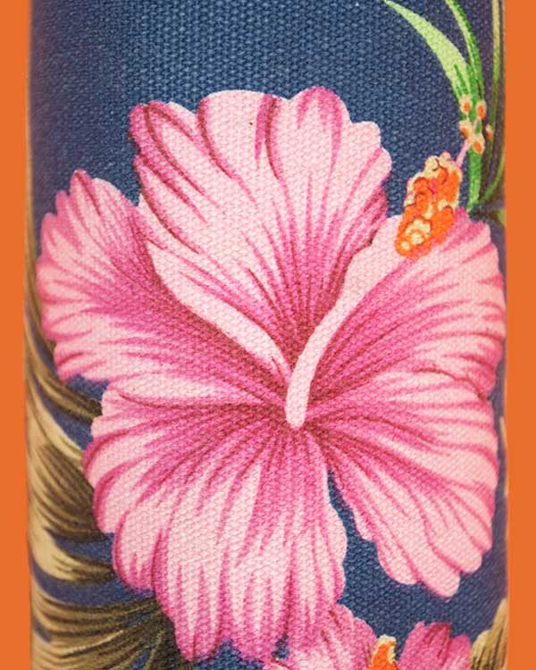 Tropical Hibiscus Print Make Up Bag