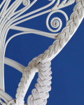 Hand Woven Rattan Peacock Chair Detail