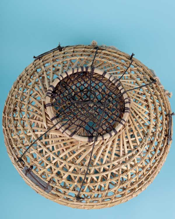 Decorative rattan fish trap