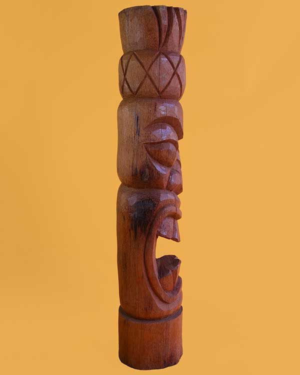Hand carved wooden Tiki florida style design
