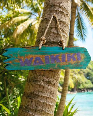 Waikiki Driftwoode sign web