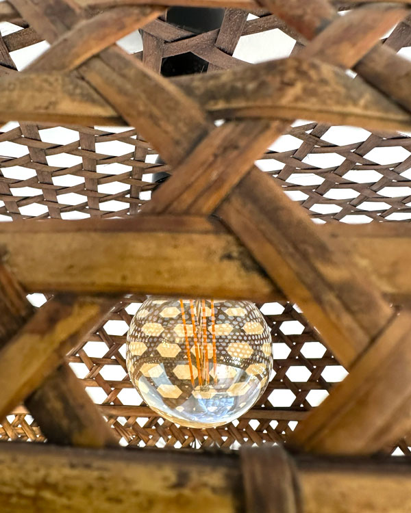 TROPICAL RATTAN BASKET LIGHT CLOSE UP WEB