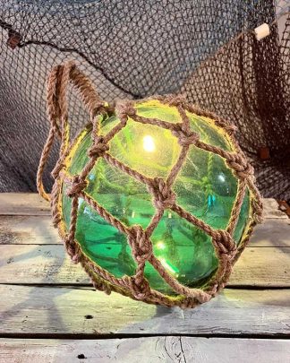VINTAGE FISH FLOAT LIGHT GREEN WEB 5