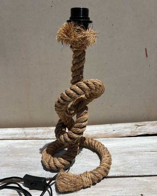 NAUTICAL ROPE TABLE LAMP SIDE VIEW