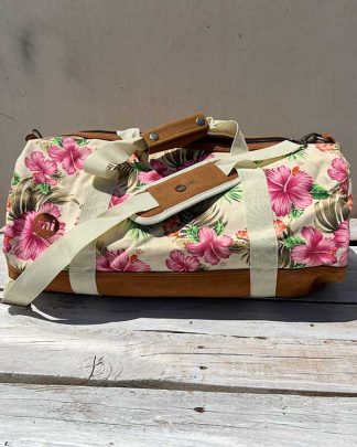 PINK HIBISCUS GYM BAG