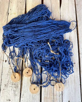 BLUE FISH NET WITH CORK FLOAT DETAIL FULL NET