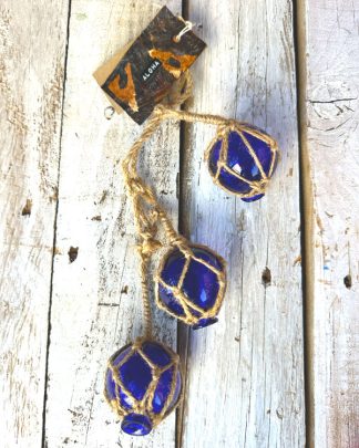 MINI BLUE FISH FLOAT STRING DECOR FLAT