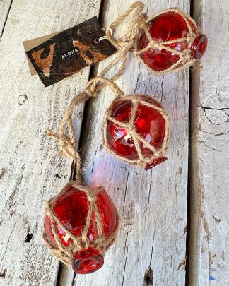 MINI RED FISH FLOAT STRING DECOR